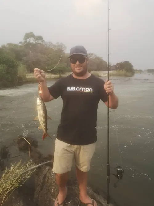 A fisherman with his catch