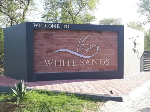 The White Sands welcome sign